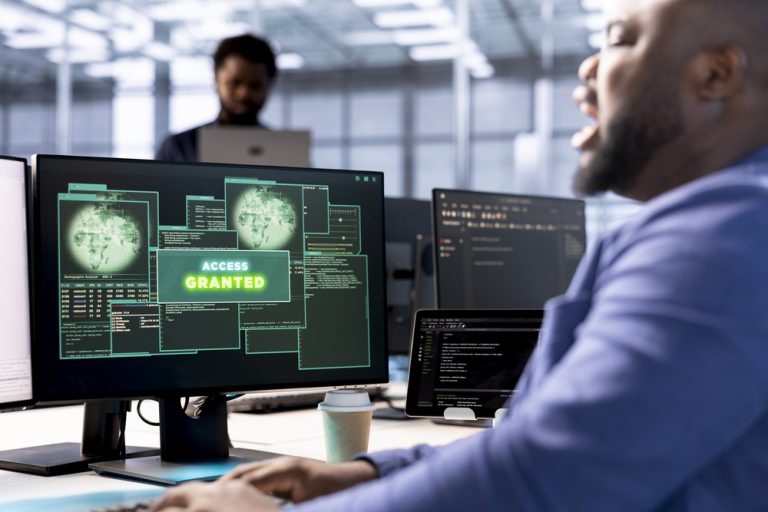 software developer in data center getting access g Z5LKQVJ